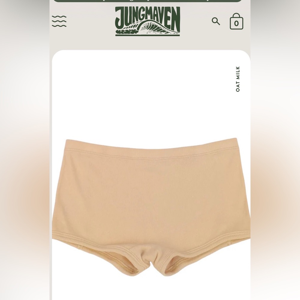 Jungmaven Oat Milk Chennai Underwear size XS NWT